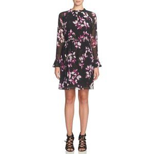 NWT Womens Size 2 or 4 Cynthia Steffe Cara Pleated Floral Ikat Print Dress